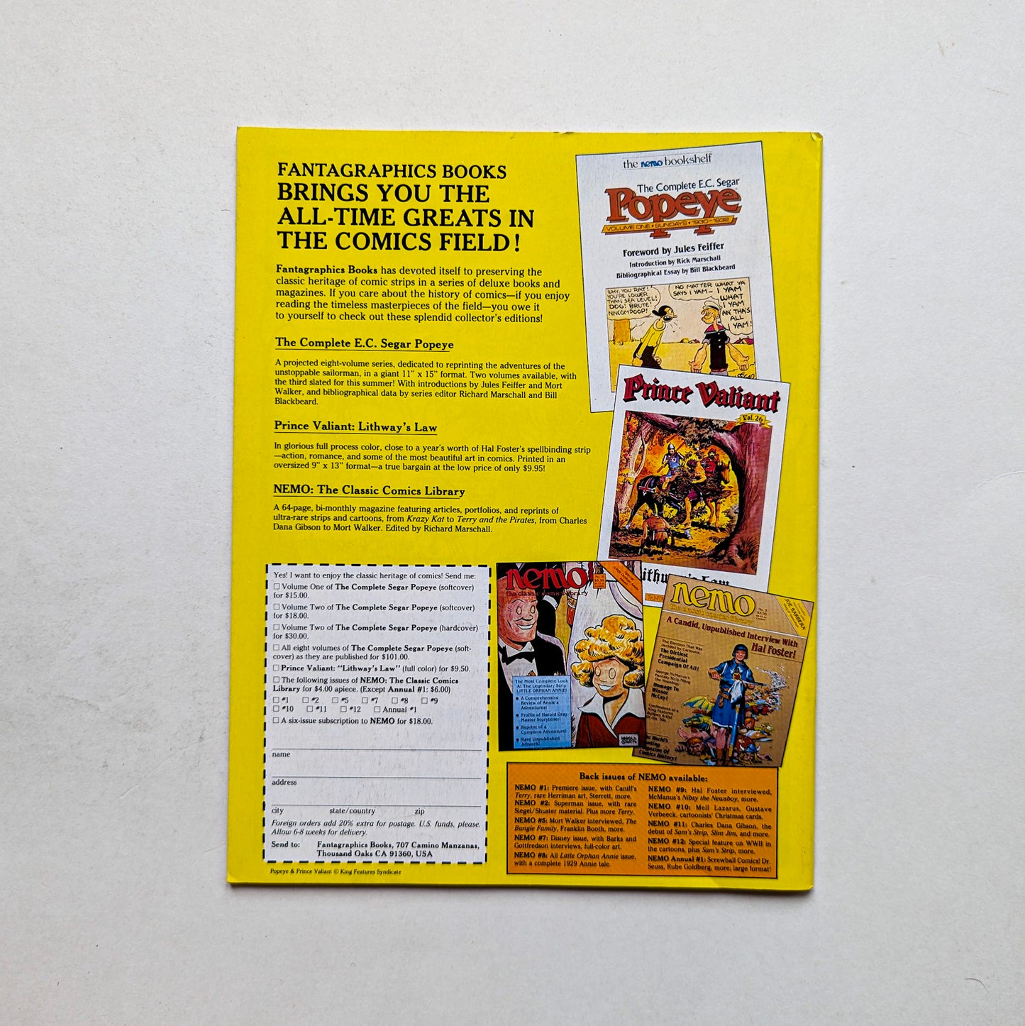 Nemo No. 14 (Aug. 1985)