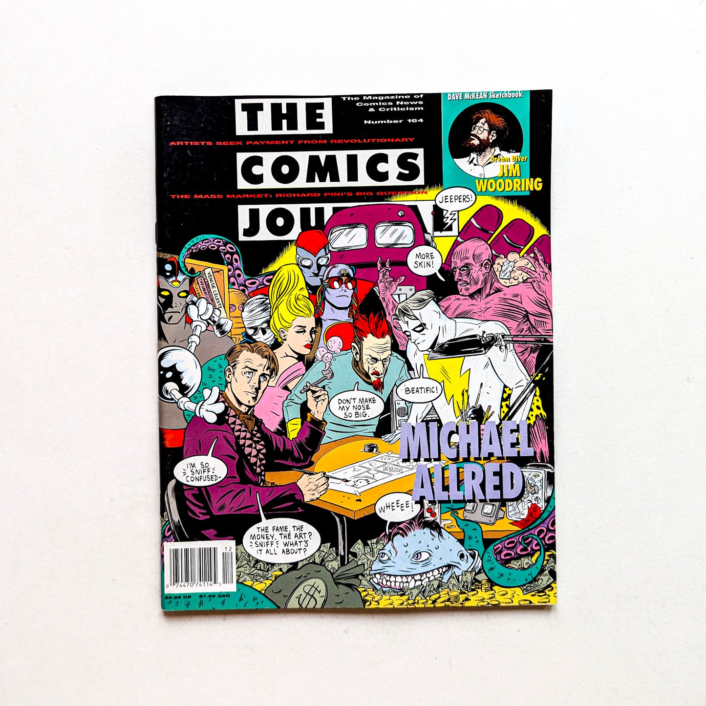 The Comics Journal No. 164 (Dec. 1993) - Jim Woodring and Michael Allred