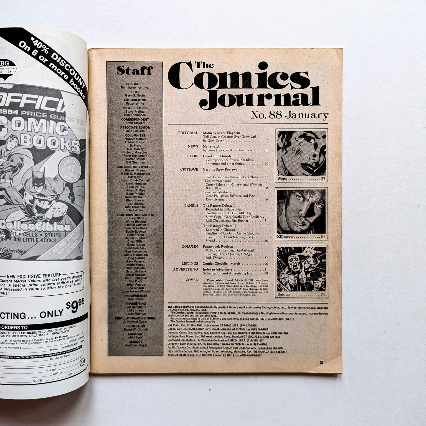 The Comics Journal No. 88 (Jan. 1984)