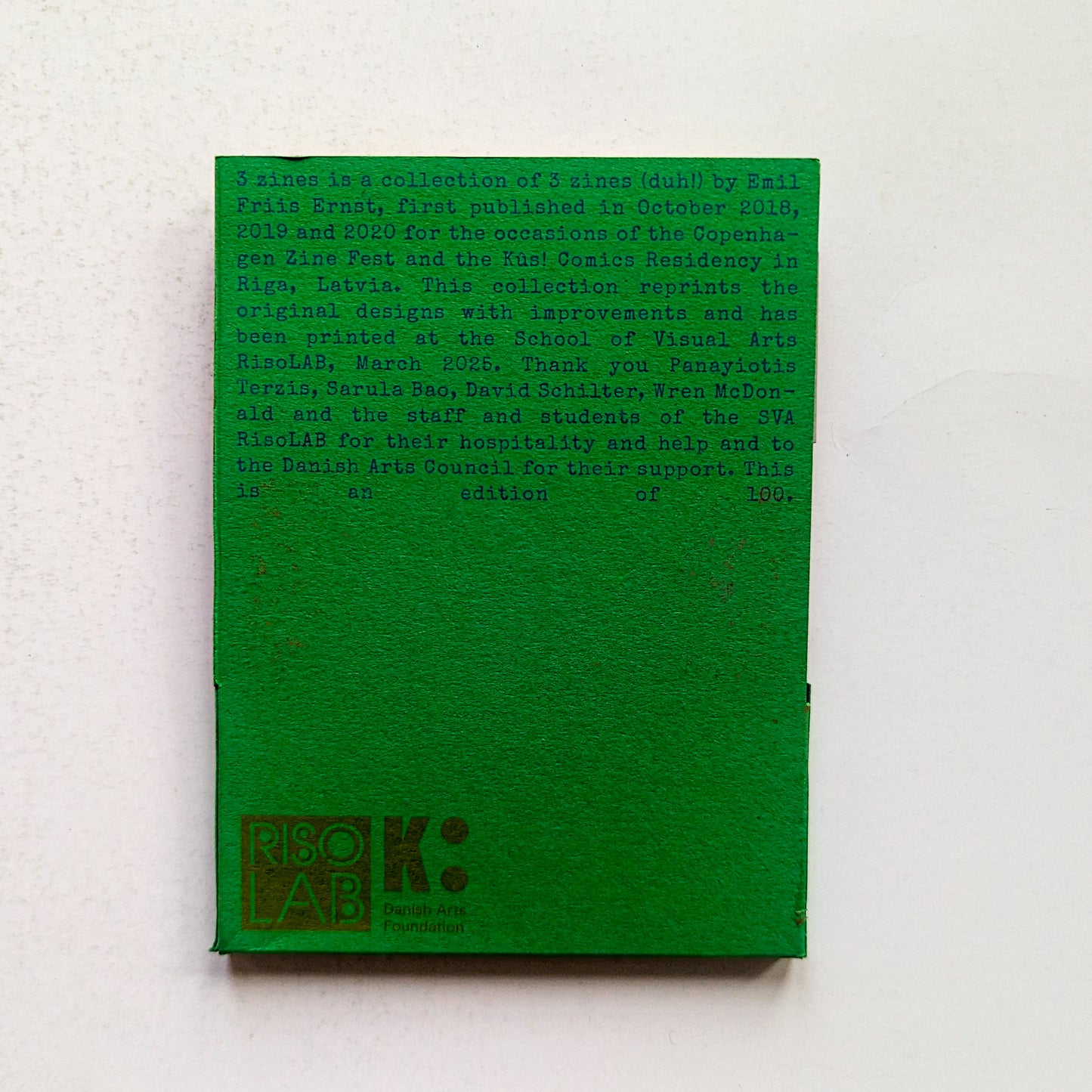 3 Zines by Emil Friis Ernst
