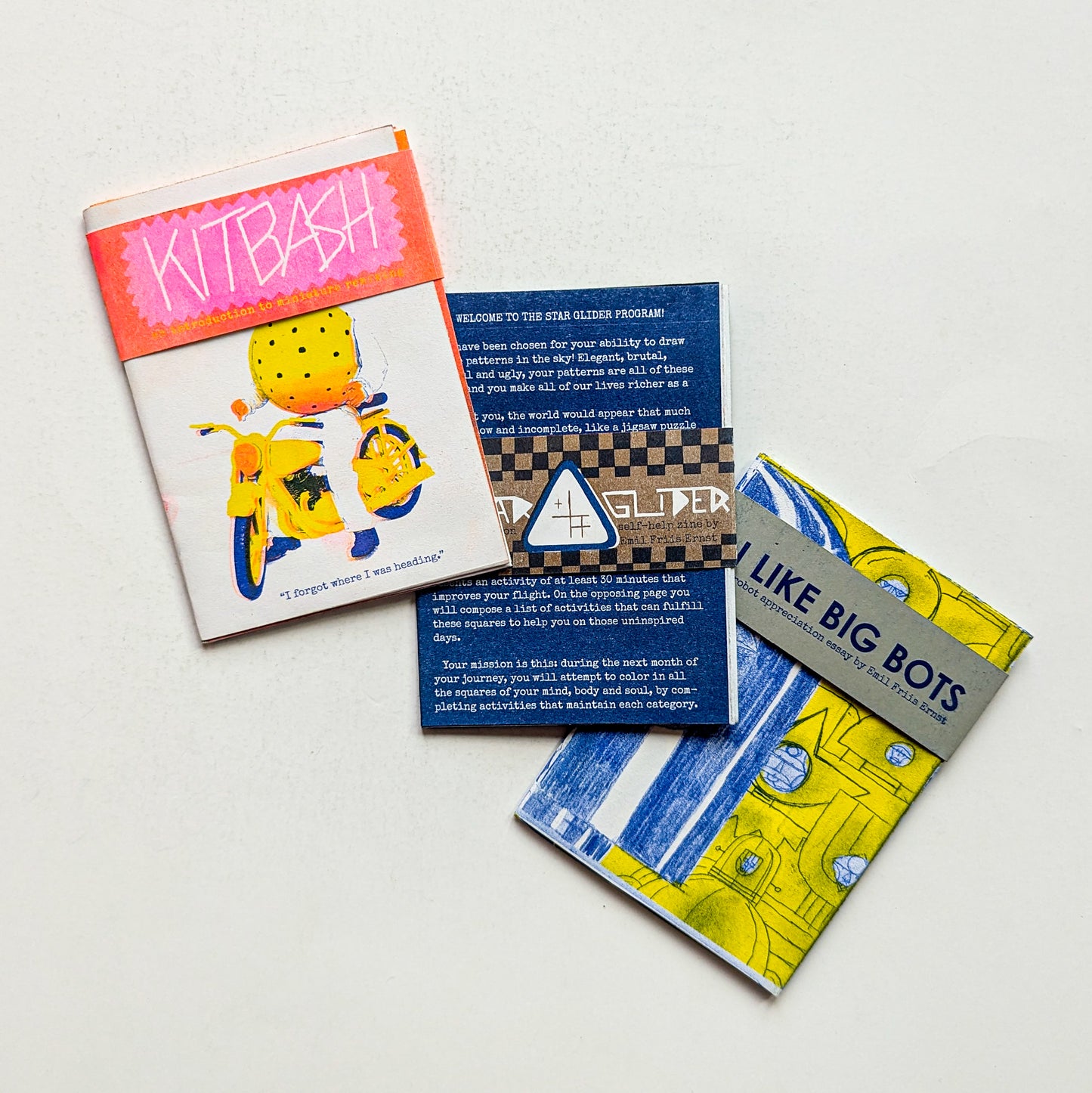 3 Zines by Emil Friis Ernst